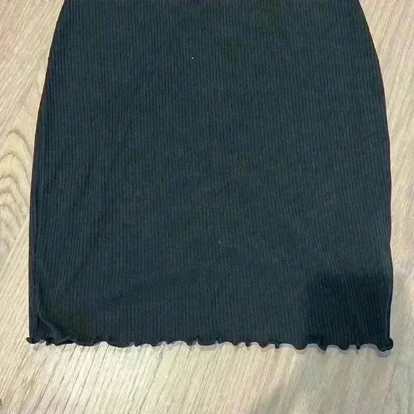 NWT UO Emma Ribbed Bodycon Mini Dress Black S - Picture 7 of 10